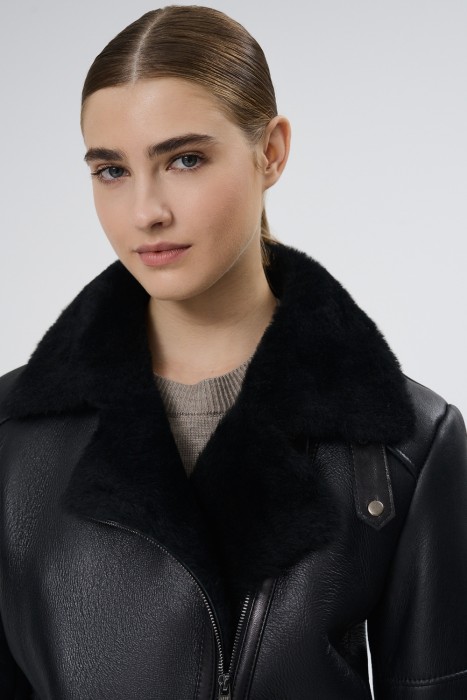 дубленка из овчины из россии вид сбоку