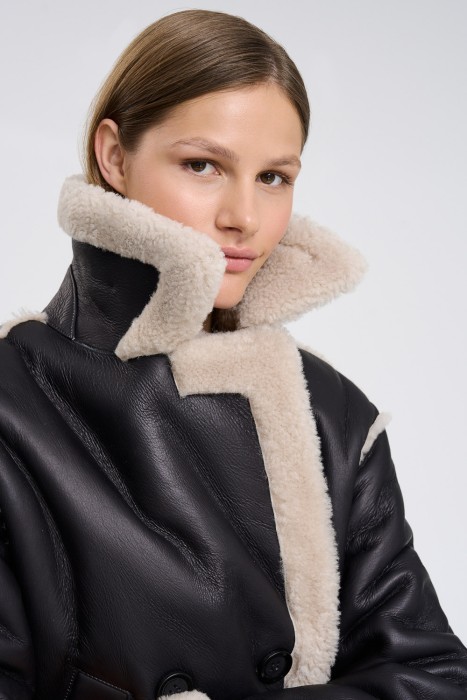 дубленка из овчины из россии вид сбоку