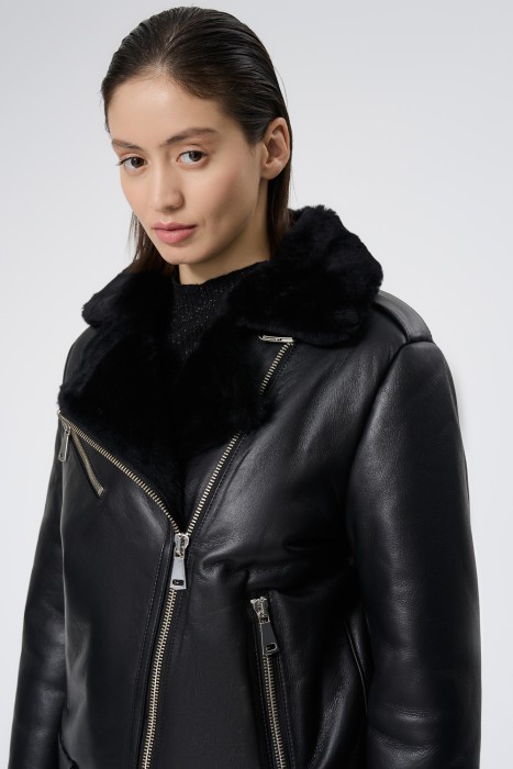 дубленка из овчины из россии вид сбоку