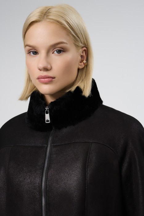 дубленка из овчины из россии вид сбоку