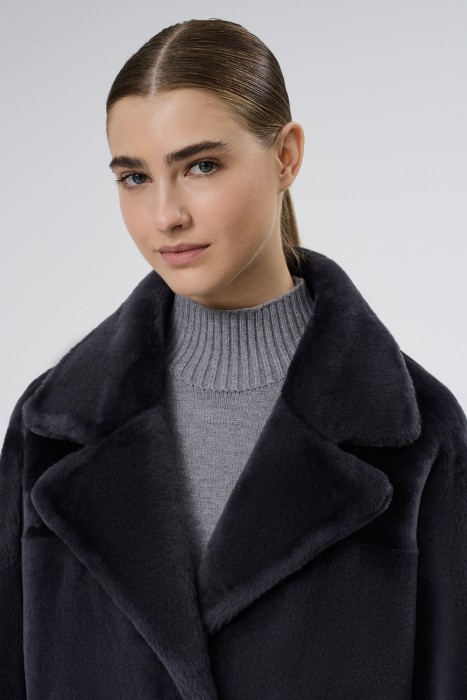 дубленка из овчины из россии вид сбоку