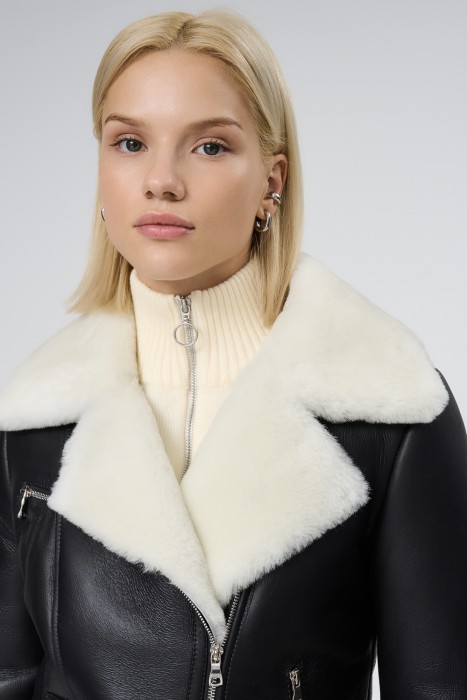 дубленка из овчины из россии вид сбоку