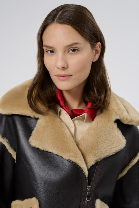 дубленка из овчины из россии вид сбоку