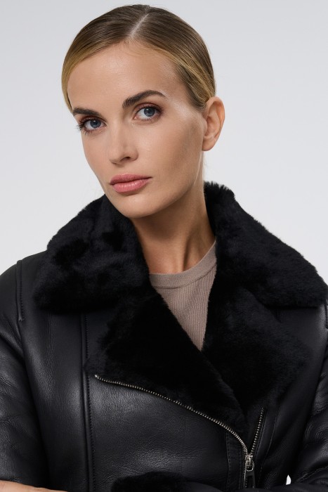 дубленка из овчины из россии вид сбоку