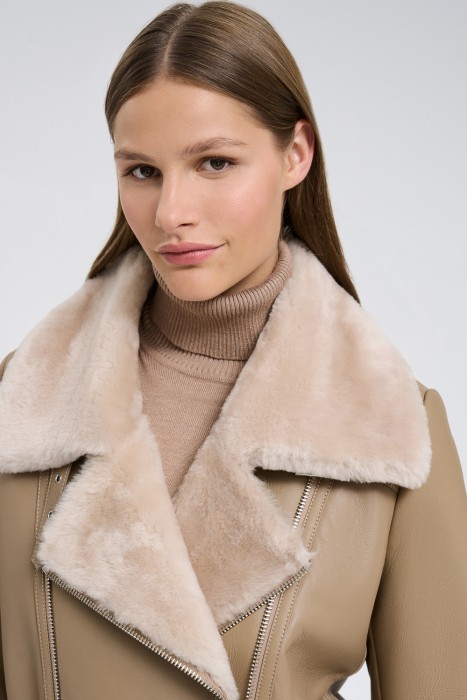 дубленка из овчины из россии вид сбоку