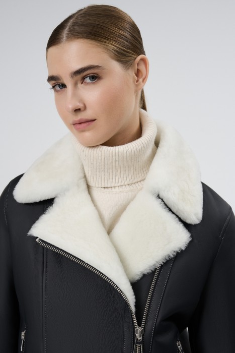 дубленка из овчины из россии вид сбоку