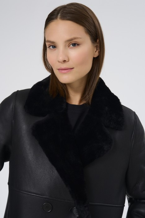 дубленка из овчины из россии вид сбоку