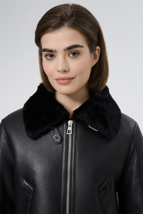 дубленка из овчины из россии вид сбоку