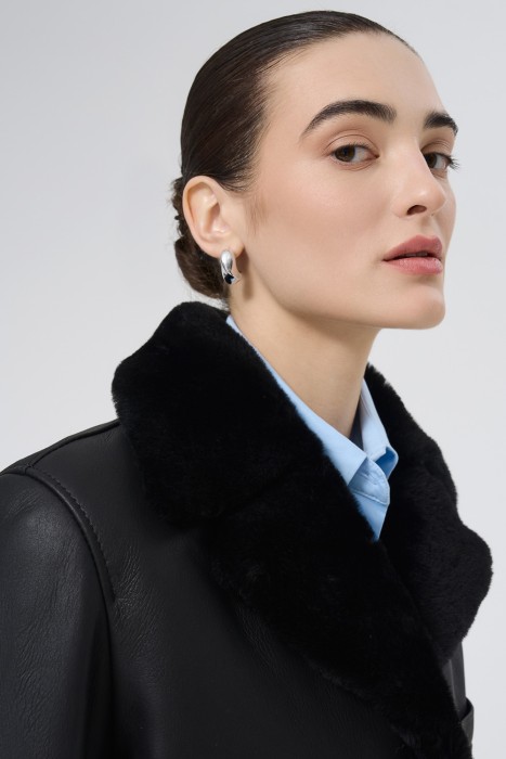 дубленка из овчины из россии вид сбоку