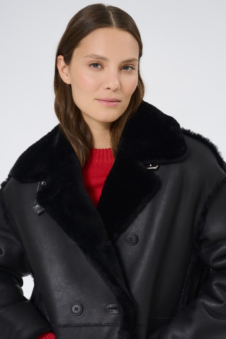 дубленка из овчины из россии вид сбоку