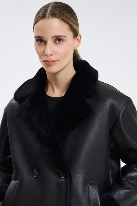 дубленка из овчины из россии вид сбоку