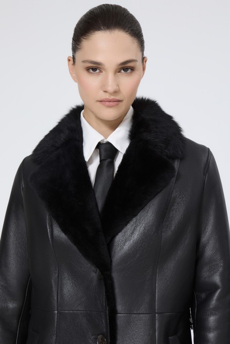 дубленка из овчины из россии вид сбоку