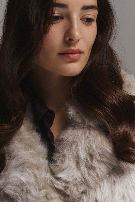 дубленка из овчины из россии вид сбоку