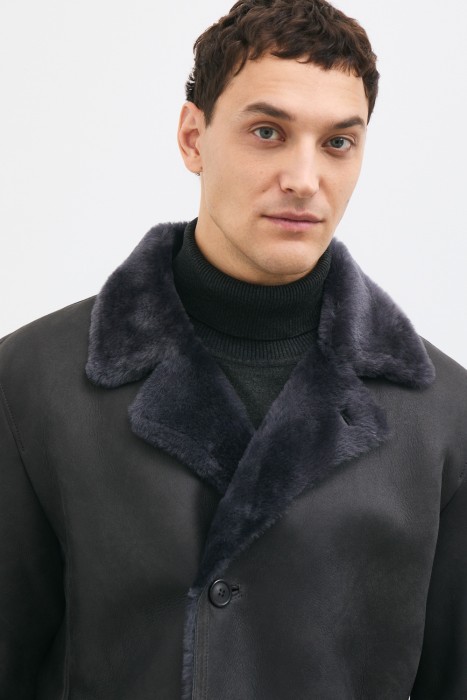 дубленка из овчины из россии вид сбоку