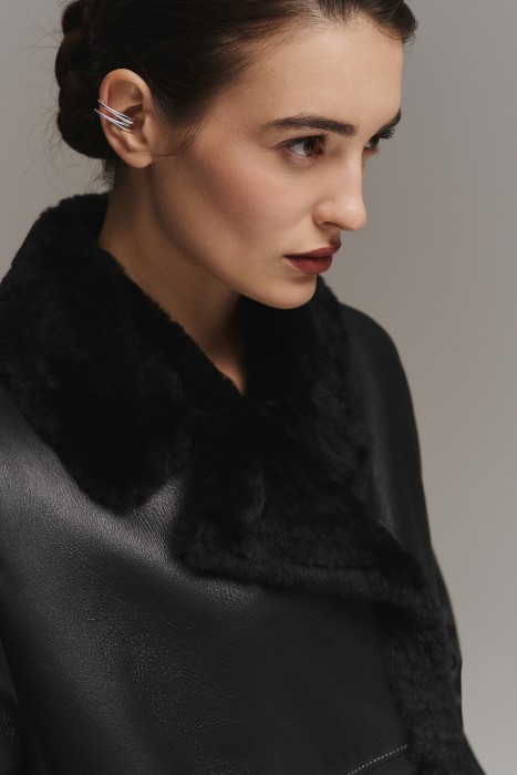 дубленка из овчины из россии вид сбоку