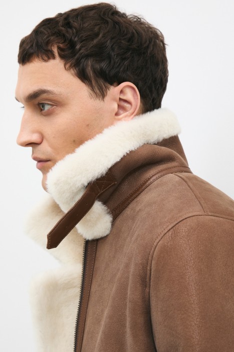 дубленка из овчины из россии вид сбоку