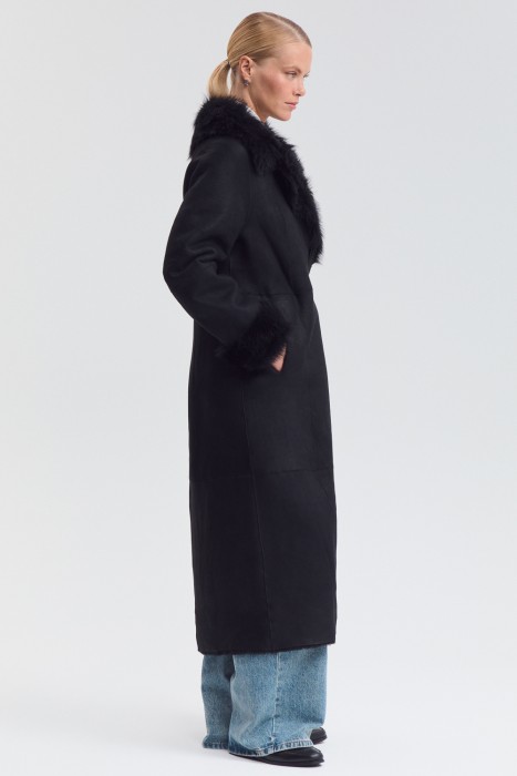 дубленка из овчины из россии вид сбоку