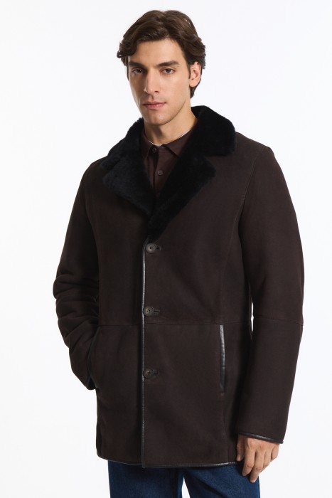 дубленка из овчины из россии вид сбоку