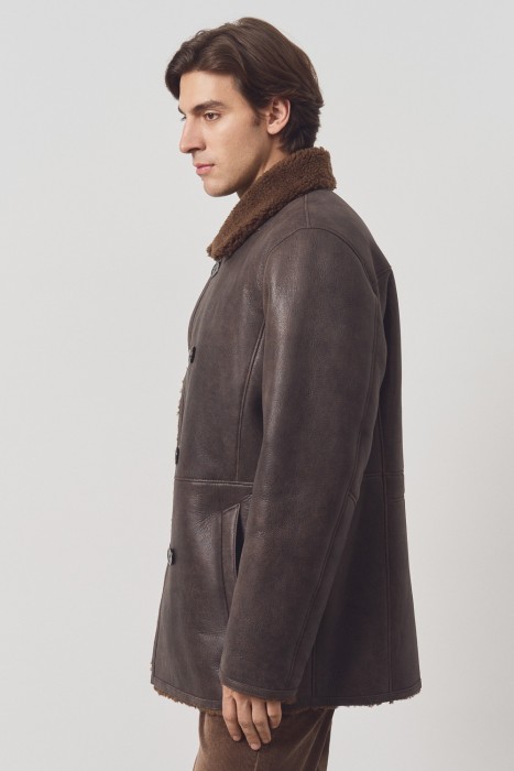 дубленка из овчины из россии вид сбоку