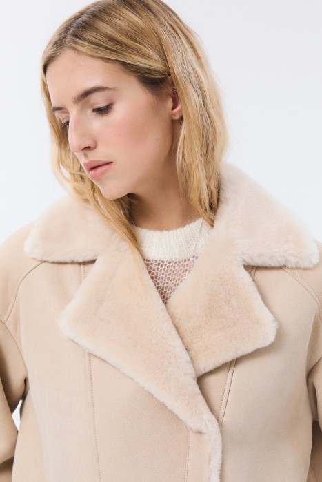 дубленка из овчины из россии вид сбоку