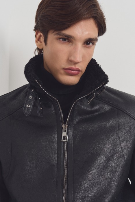 дубленка из овчины из россии вид сбоку