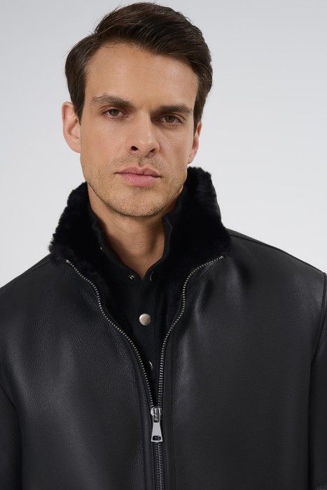 дубленка из овчины из россии вид сбоку