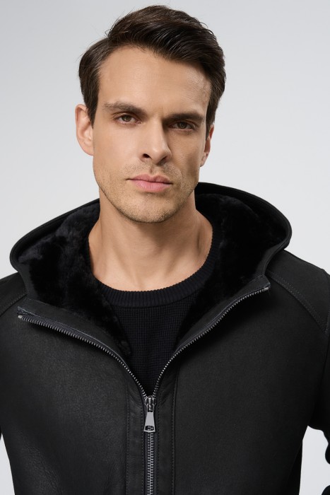 дубленка из овчины из россии вид сбоку