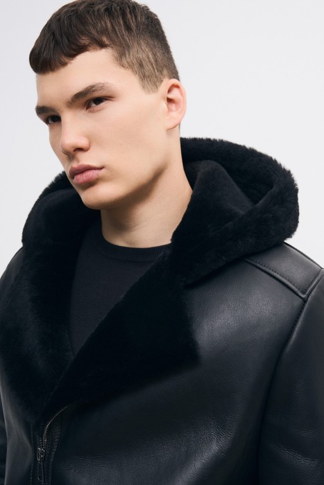 дубленка из овчины из россии вид сбоку