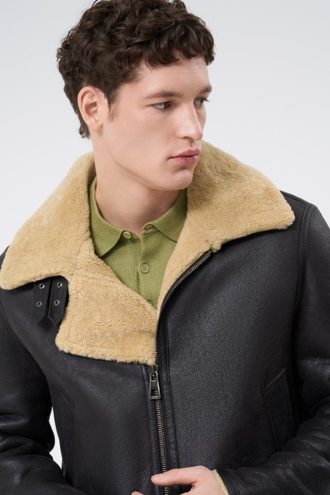 дубленка из овчины из россии вид сбоку