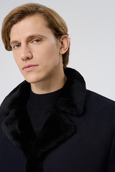 дубленка из овчины из россии вид сбоку