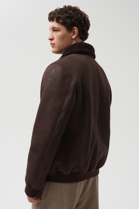 дубленка из овчины из россии вид сбоку