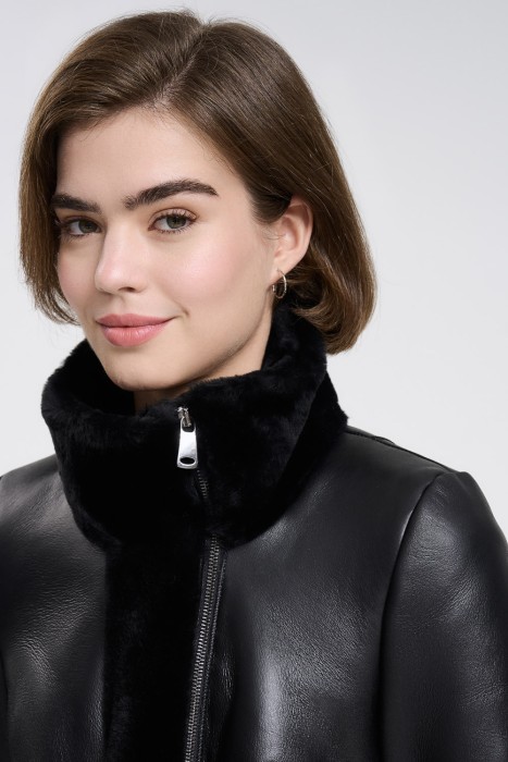 дубленка из овчины из россии вид сбоку