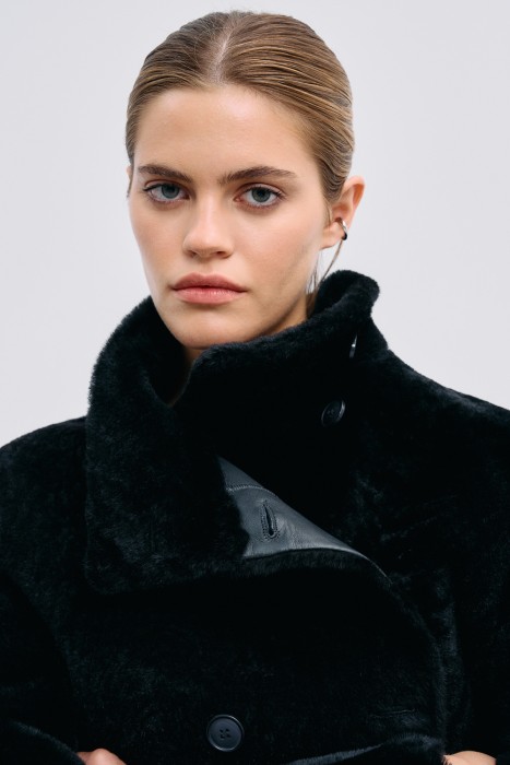 дубленка из овчины из россии вид сбоку