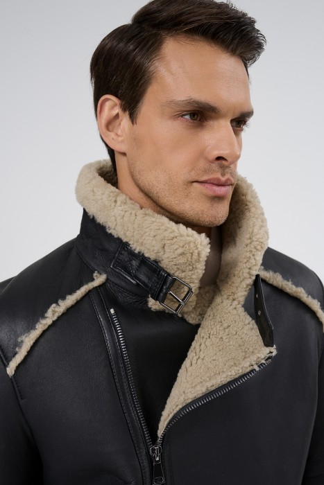 дубленка из овчины из россии вид сбоку