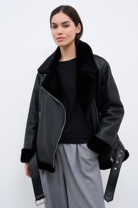 дубленка-косуха из овчины 779678003 фотография