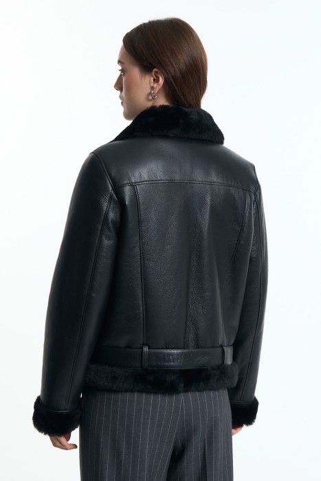 дубленка косуха из овчины по цене 26920 руб вид справа