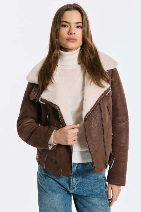 дубленка-косуха из овчины 793739003 фотография