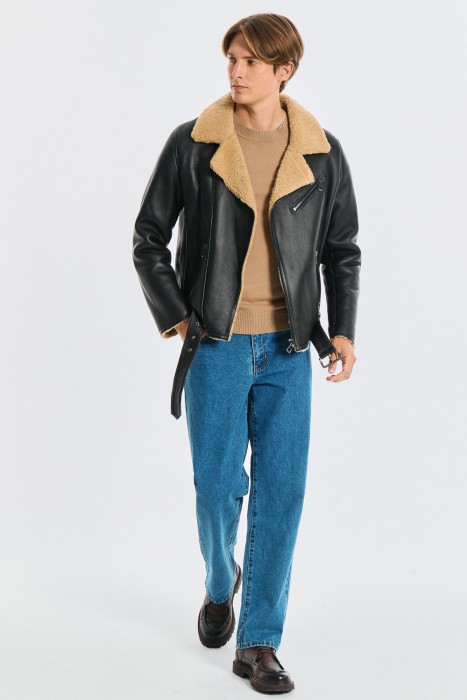 дубленка-косуха из овчины по цене 21840 руб вид справа