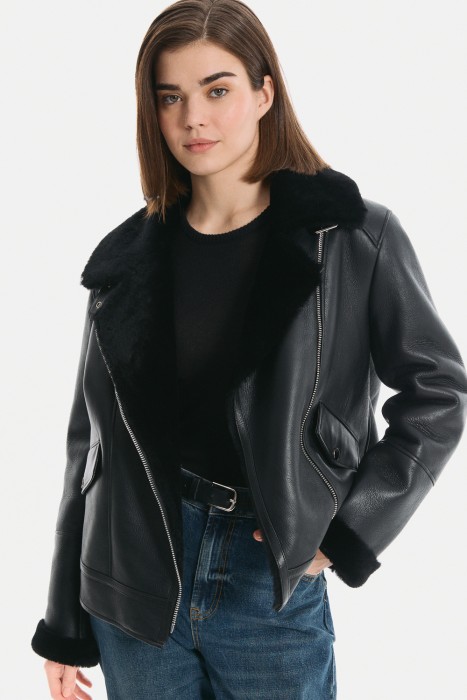 дубленка-косуха из овчины 797012003 фотография