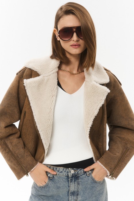 дубленка-косуха из овчины 793600003 фотография