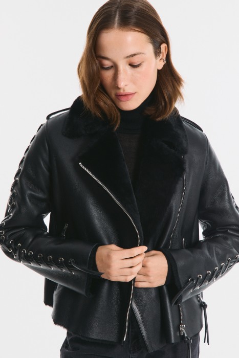 дубленка-косуха из овчины 797002003 фотография