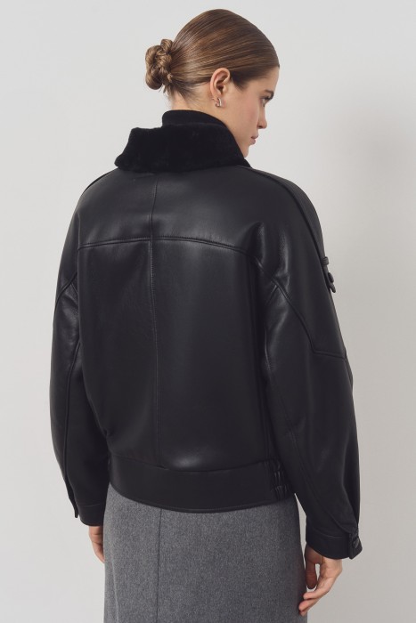 дубленка-косуха из овчины по цене 29360 руб вид справа