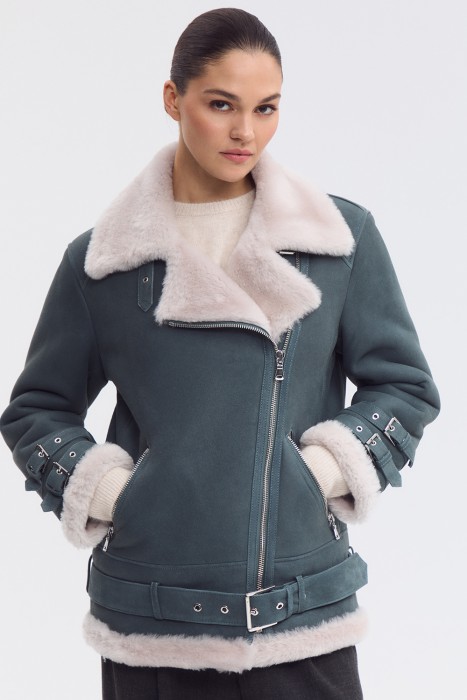 дубленка-косуха из овчины 778034003 фотография