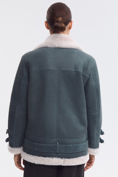 дубленка-косуха из овчины по цене 37320 руб вид справа