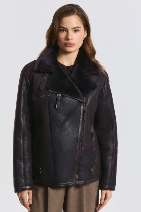 дубленка-косуха из овчины по цене 31810 руб вид справа