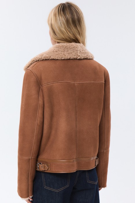 дубленка-косуха из овчины по цене 33160 руб вид справа