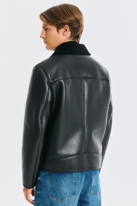 дубленка-косуха из россии вид сбоку