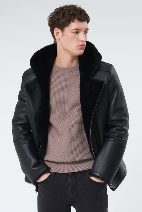 дубленка с капюшоном 731378003 фотография