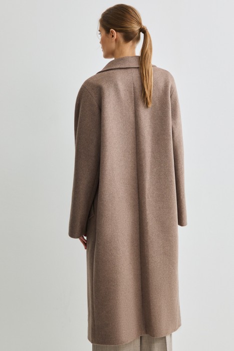 двубортное пальто с поясом по цене 18610 руб вид справа