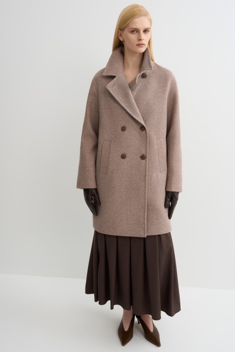 двубортное пальто 808692003 фотография